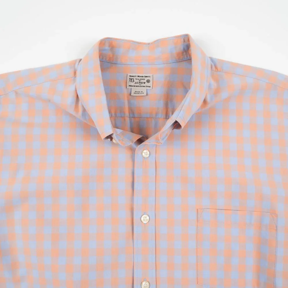 J. CREW Quality Woven Shirts Tailored by J.Crew light blue peach shirt s…